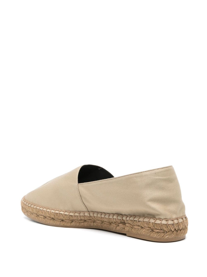 Saint Laurent Flat shoes Beige Cotton