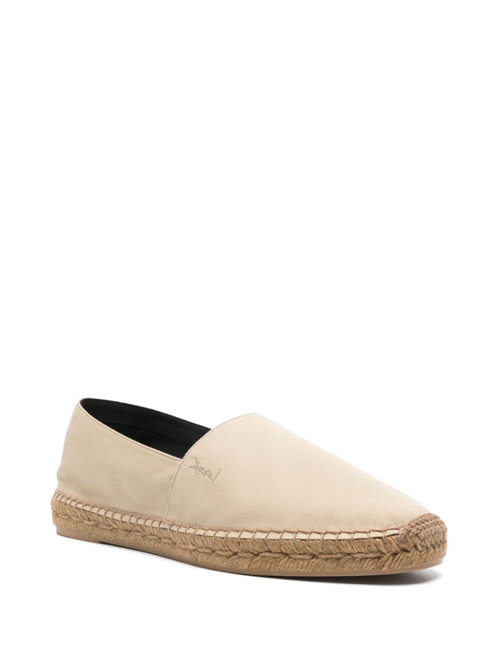 Saint Laurent Flat shoes Beige Cotton