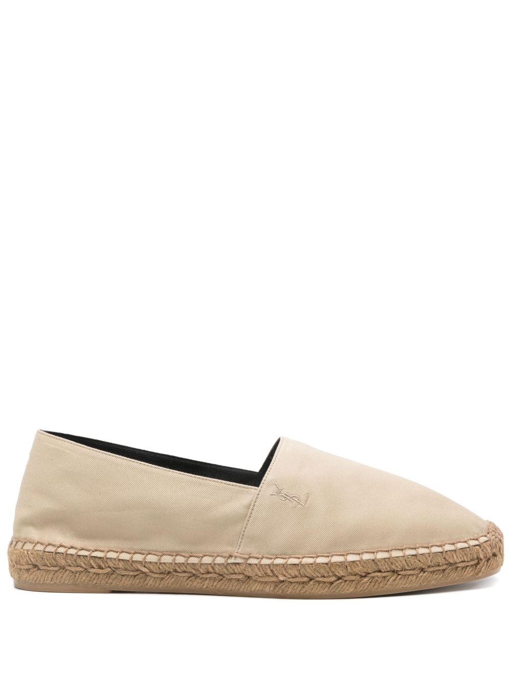 Saint Laurent Flat shoes Beige Cotton