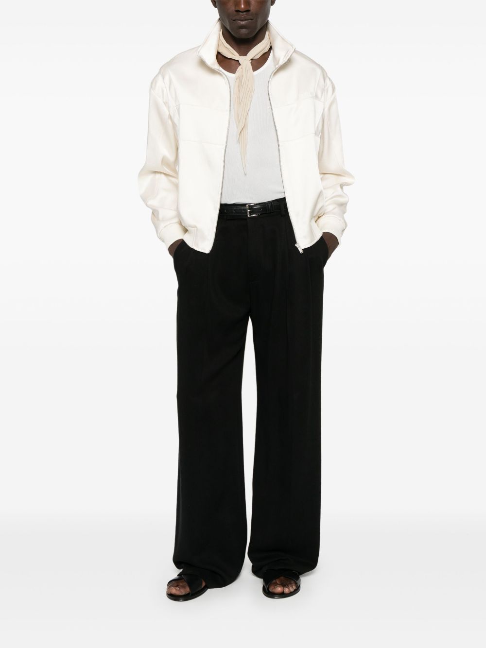Saint Laurent Coats White Acetate Viscose