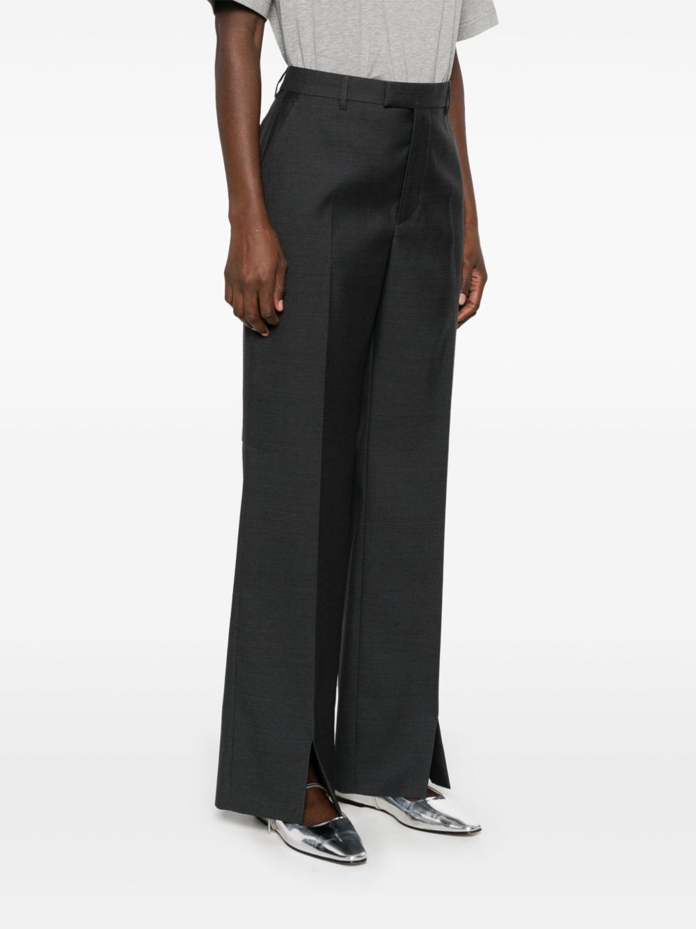 Gucci Trousers Grey Wool