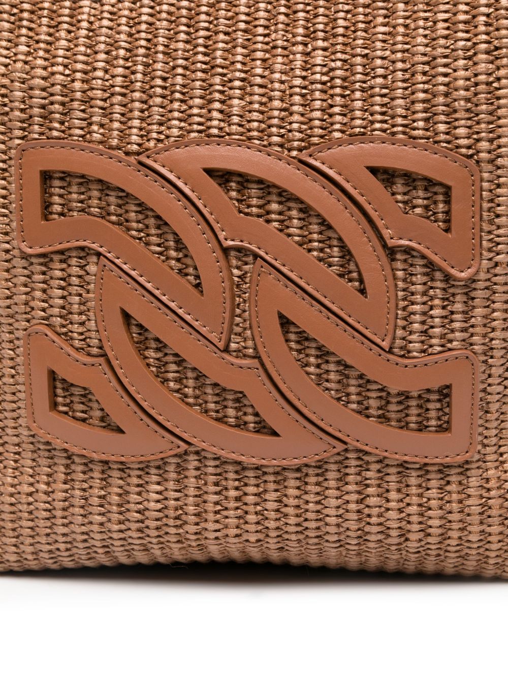 Casadei Bags Leather Brown Natural (veg)->raffia100.0 %