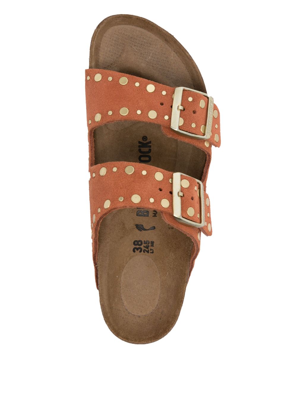 Birkenstock Sandals Orange Suede