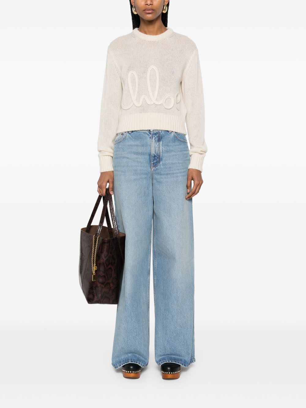 Chloè Jeans Clear Blue Cotton
