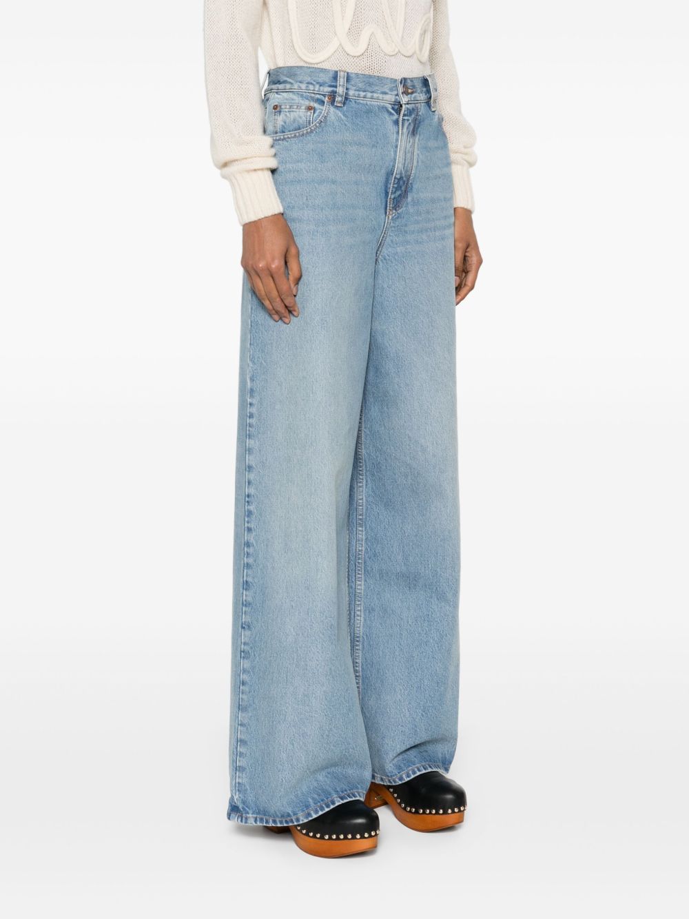 Chloè Jeans Clear Blue Cotton