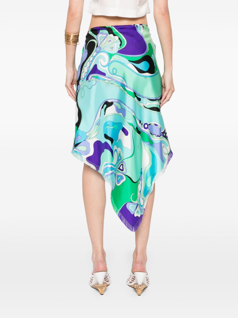 Pucci Skirts Verde Acqua Natural (other)->silk100.0 %