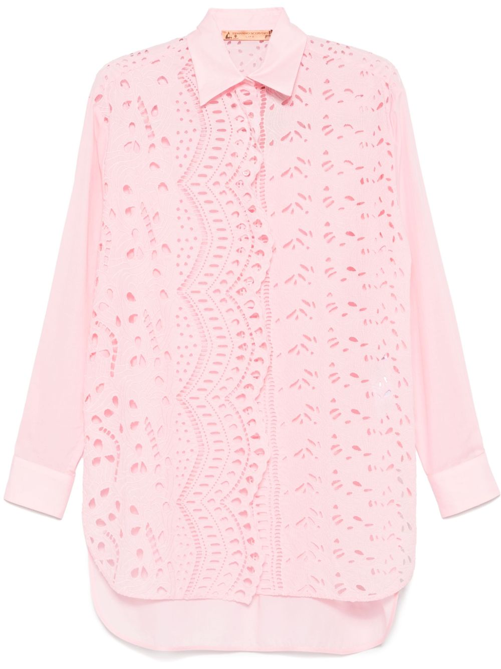 Ermanno Scervino Shirts Pink Cotton Polyester