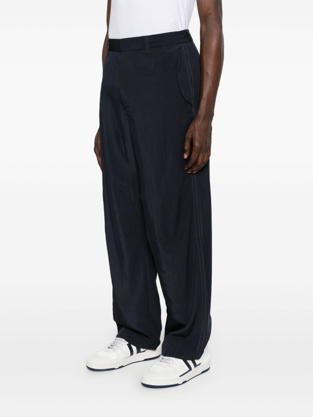 Emporio Armani Exclusive Trousers Blu Outer: Viscose