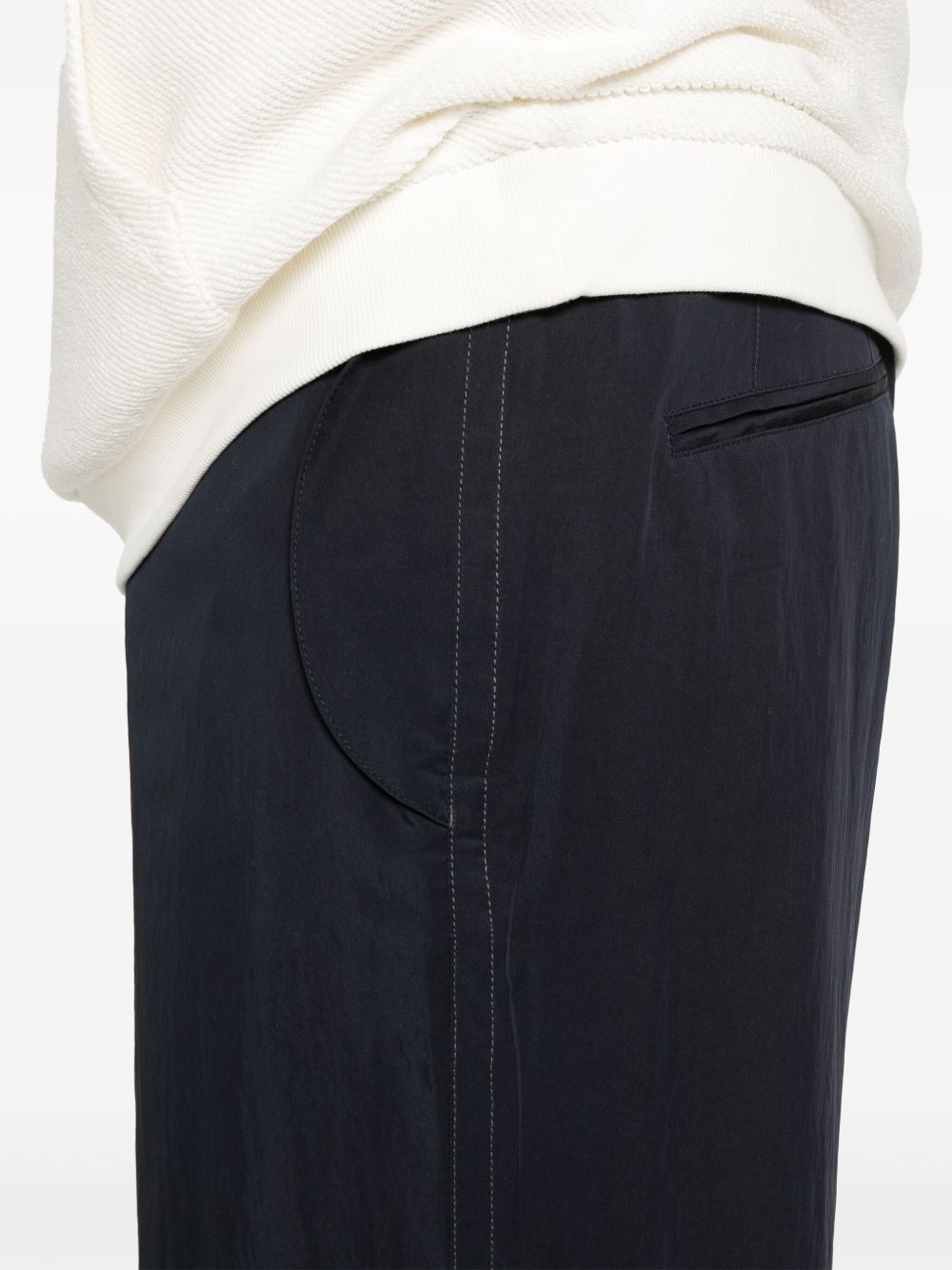 Emporio Armani Exclusive Trousers Blu Outer: Viscose