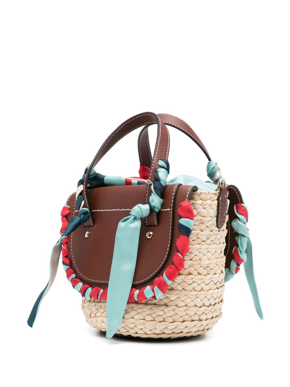 Cuba Lab Bags Leather Brown Outer: Straw