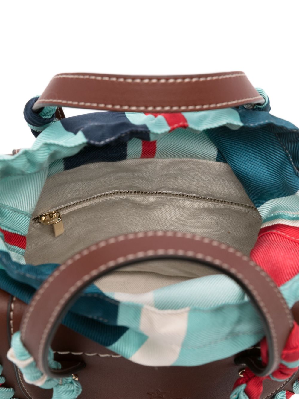 Cuba Lab Bags Leather Brown Outer: Straw