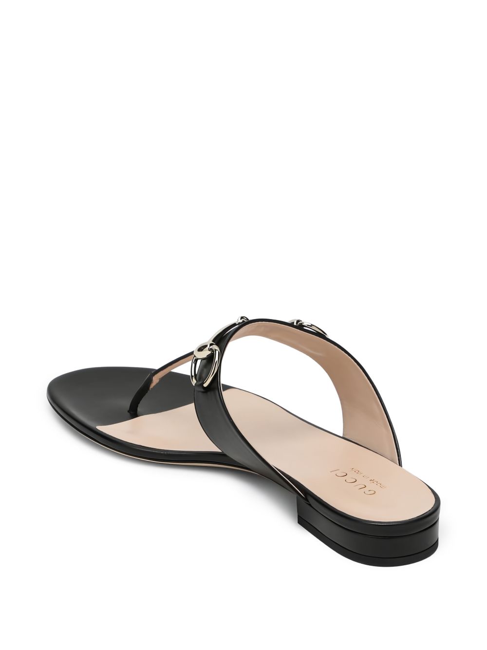 Gucci Sandals Black Leather 100 %