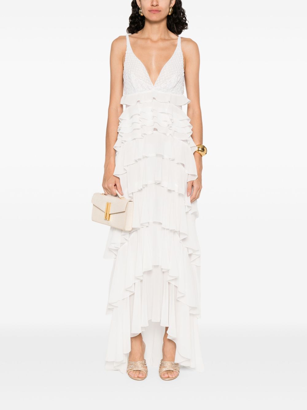 Elisabetta Franchi Dresses Ivory Outer: Glass