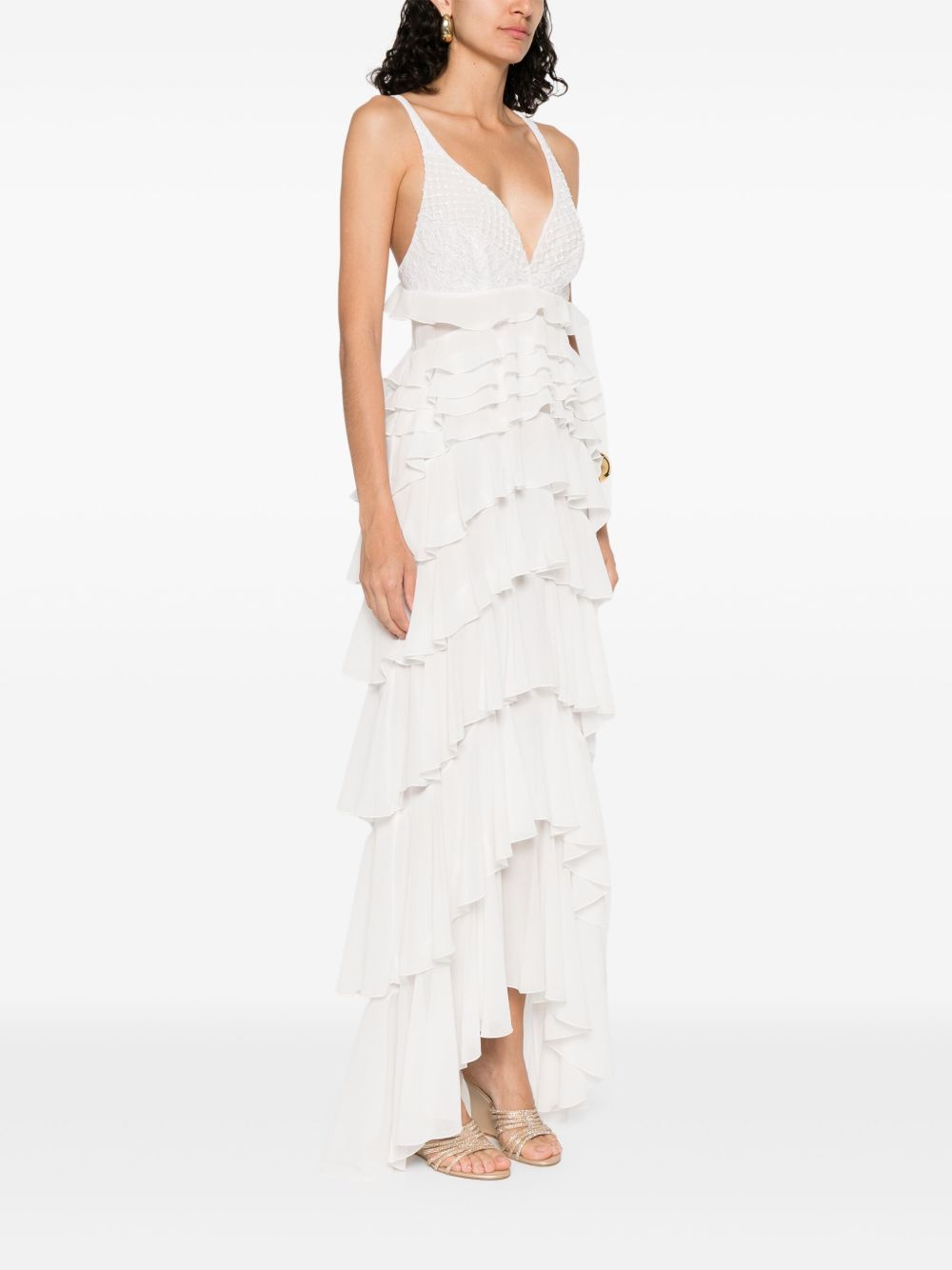 Elisabetta Franchi Dresses Ivory Outer: Glass