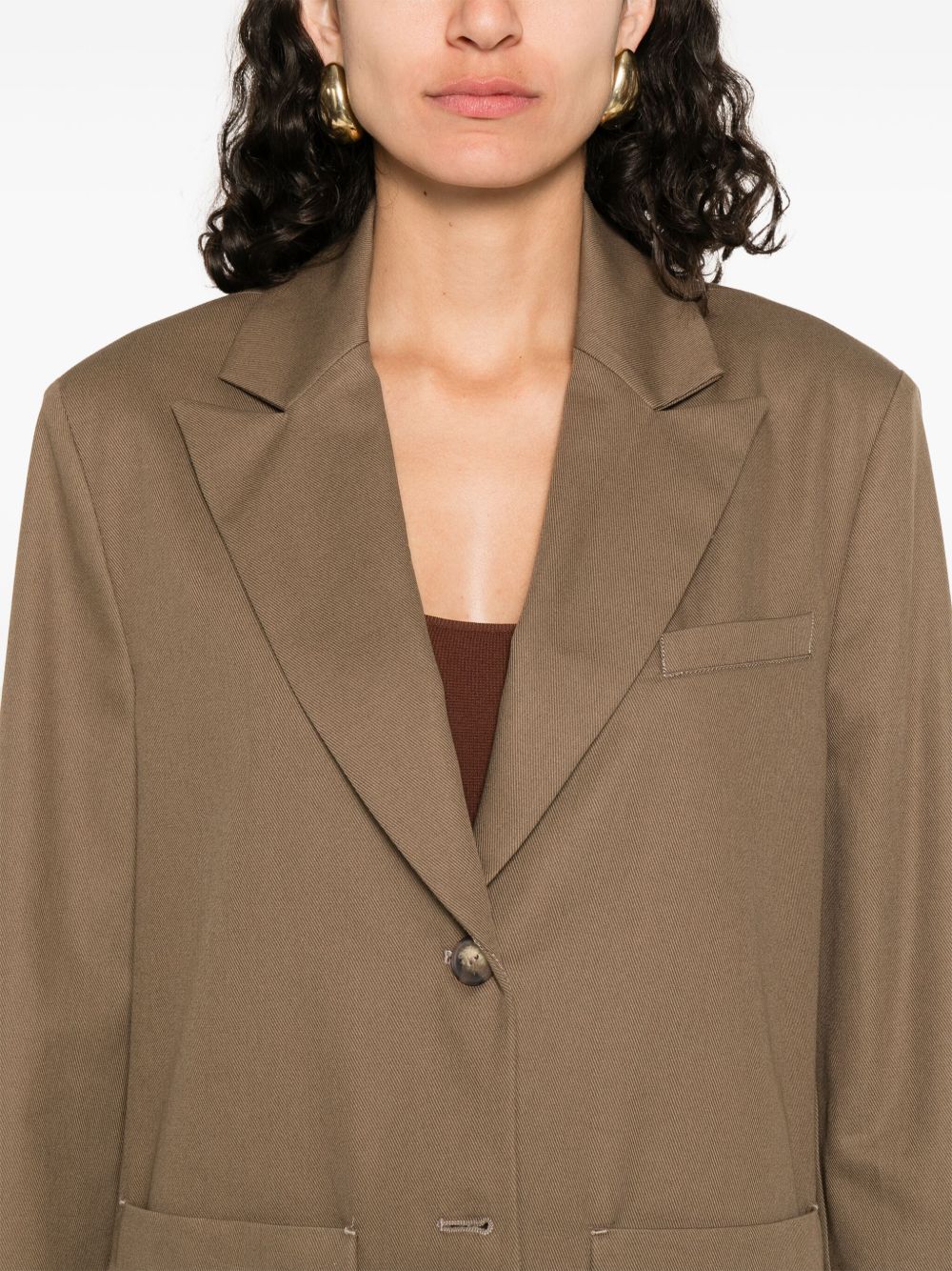 Emporio Armani Jackets Marrone Cotton