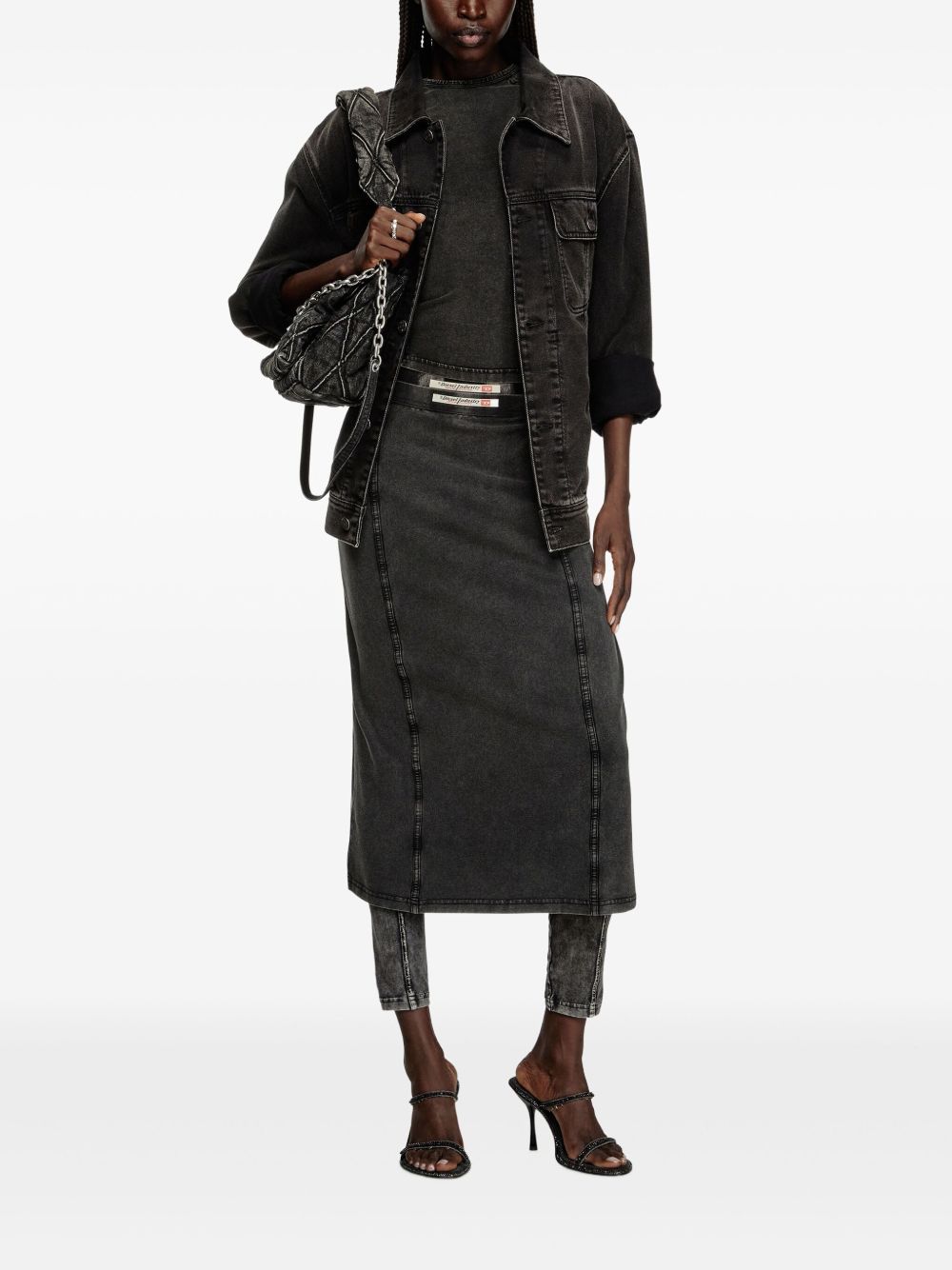 Diesel Skirts Black Cotton