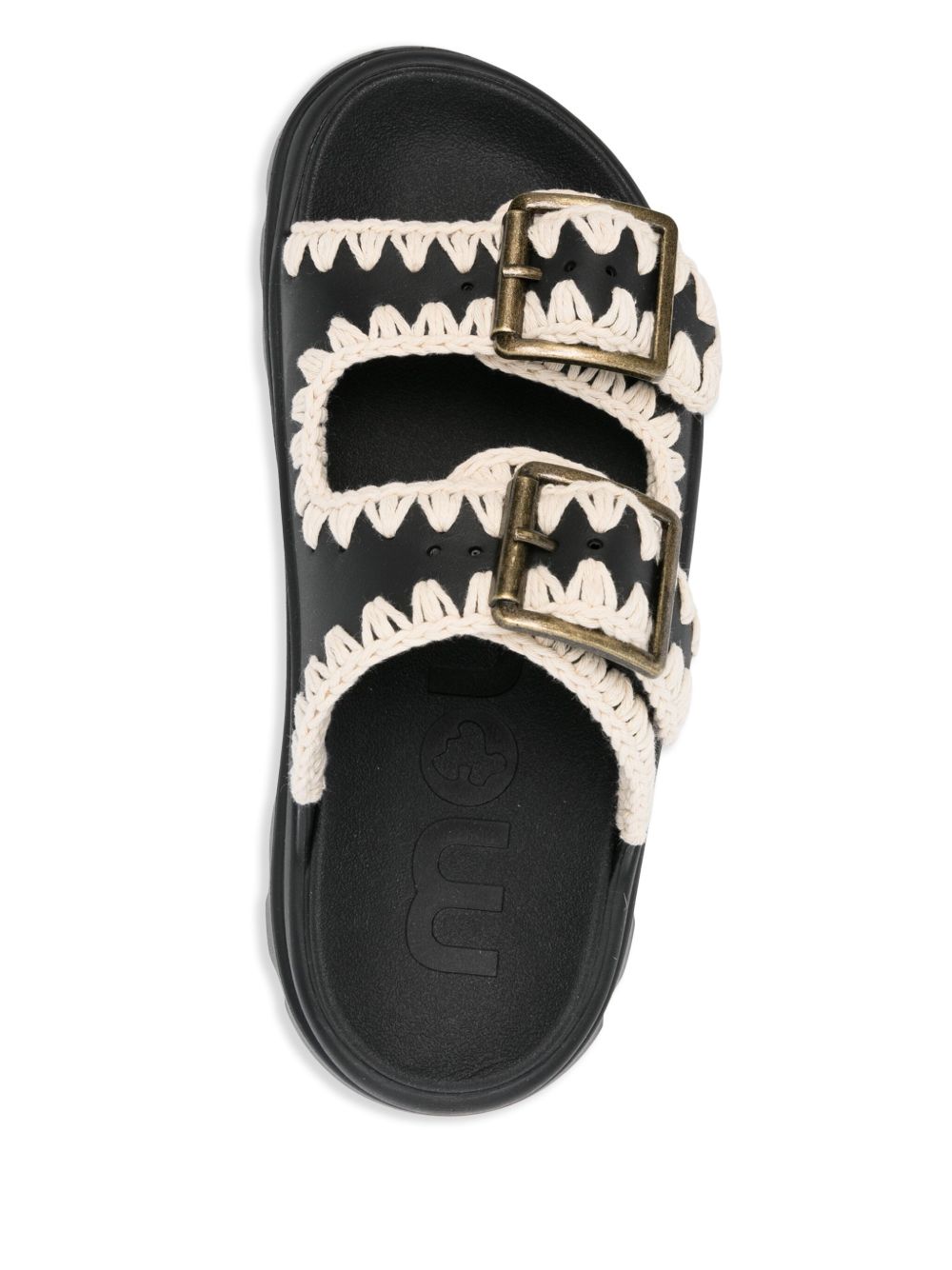 Mou Sandals Black Polyurethane