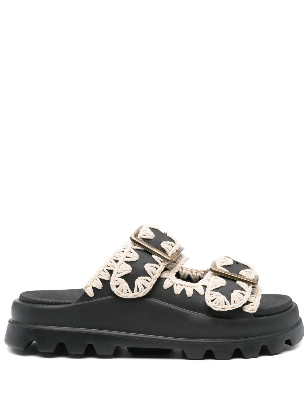 Mou Sandals Black Polyurethane