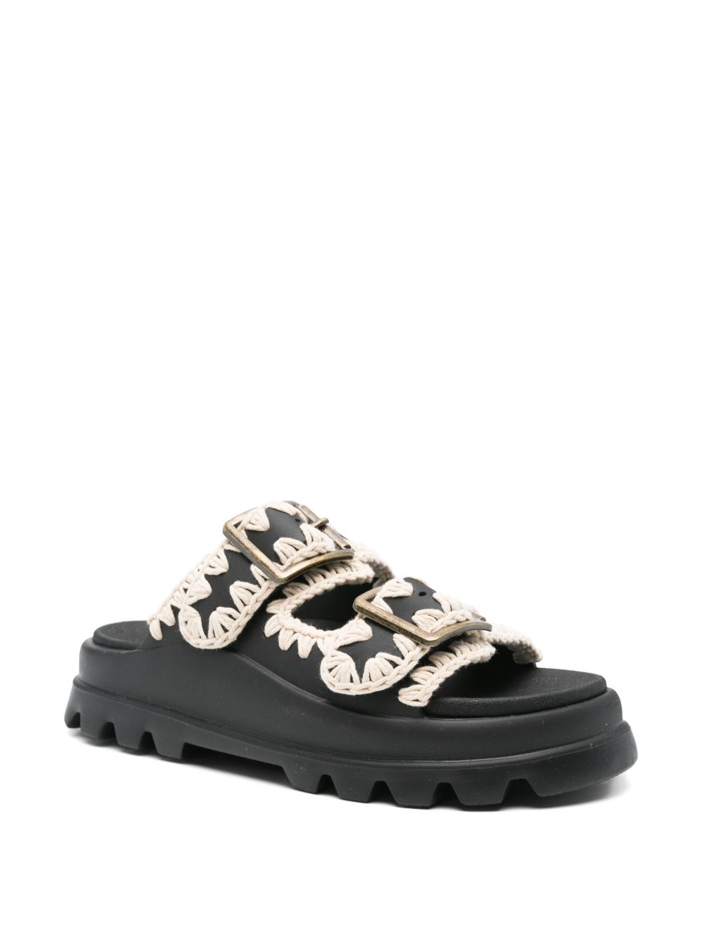 Mou Sandals Black Polyurethane