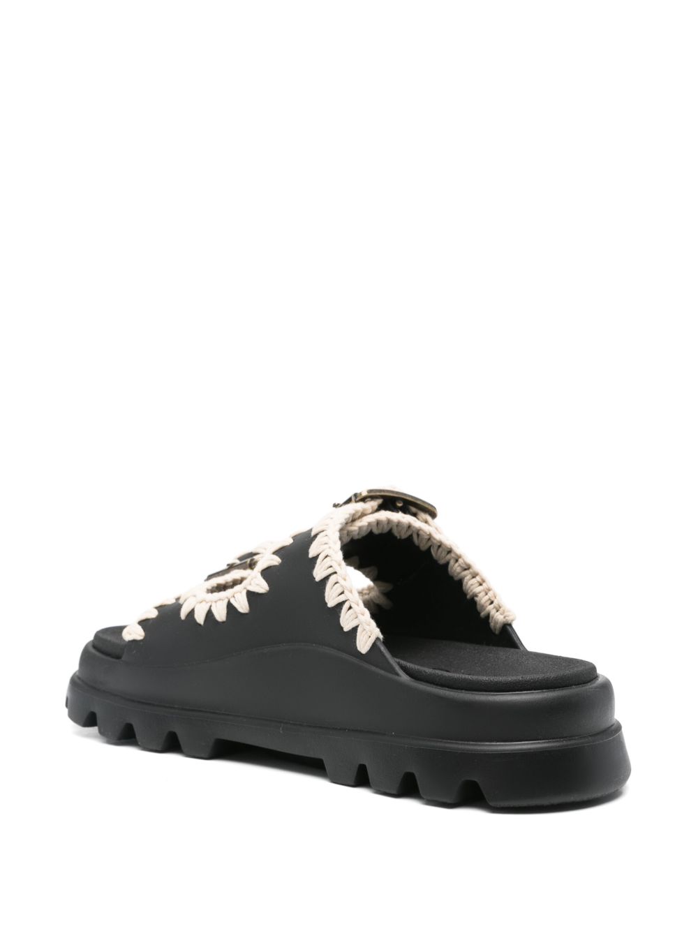 Mou Sandals Black Polyurethane