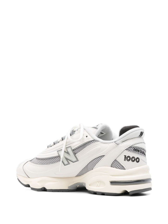 New Balance Sneakers Grey Calf Leather
