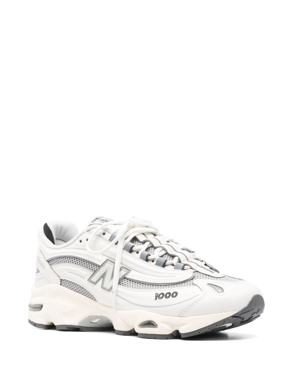 New Balance Sneakers Grey Calf Leather