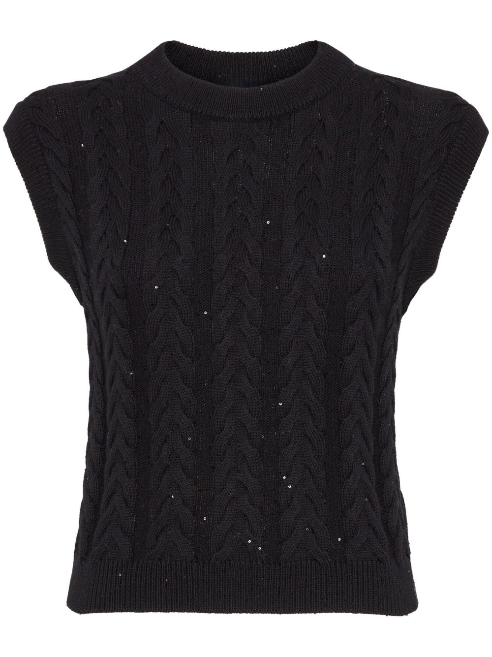 Brunello Cucinelli Sweaters Nero Cotton Elastane