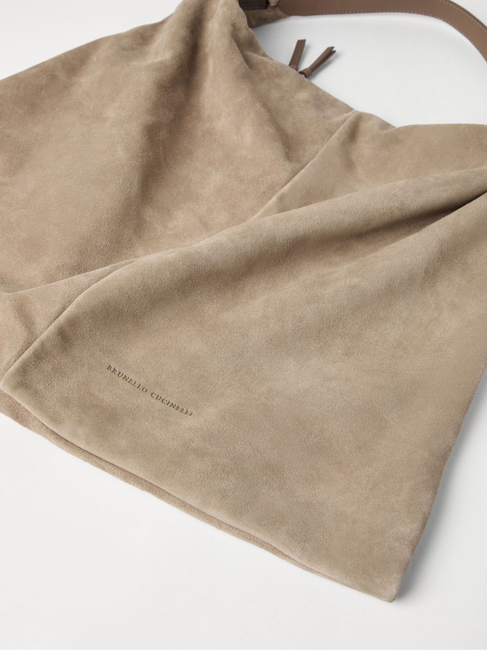 Brunello Cucinelli Bags Beige Calf Suede