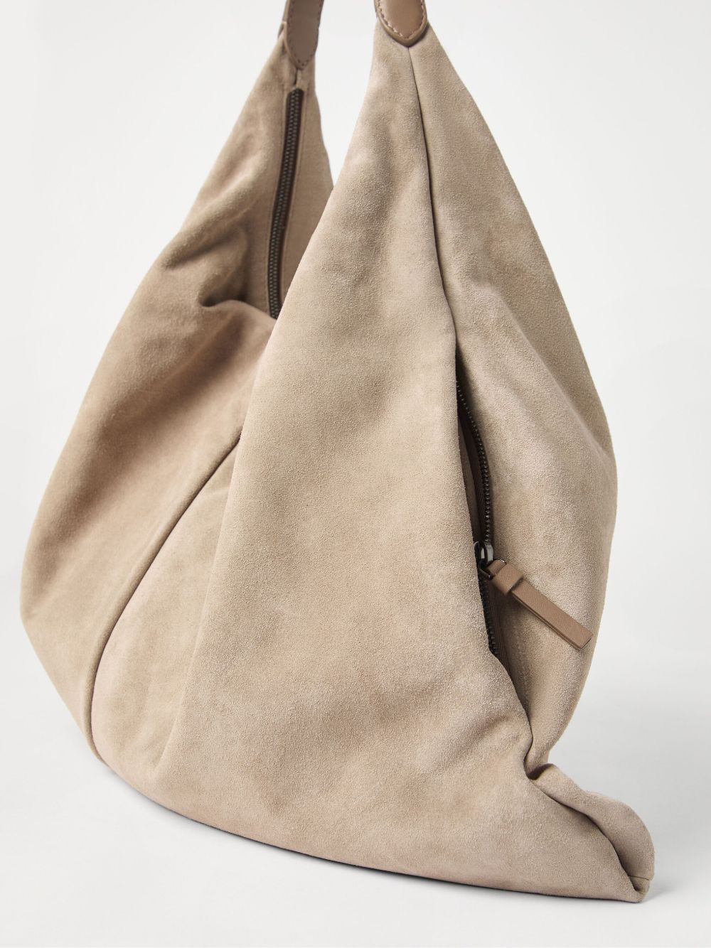 Brunello Cucinelli Bags Beige Calf Suede