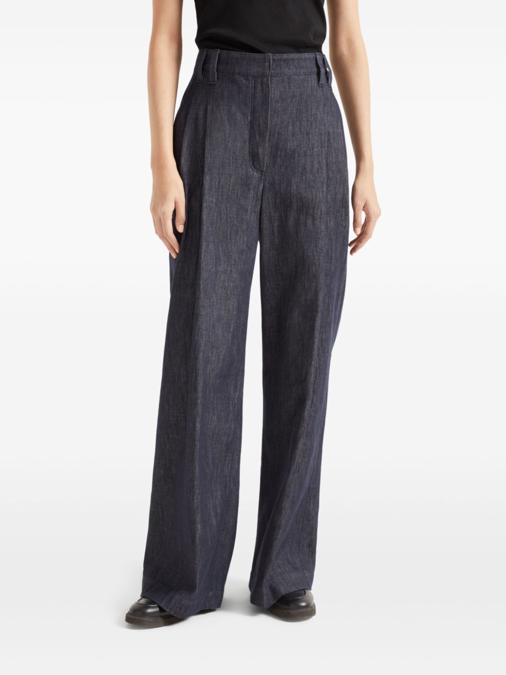 Brunello Cucinelli Trousers Blu Cotton