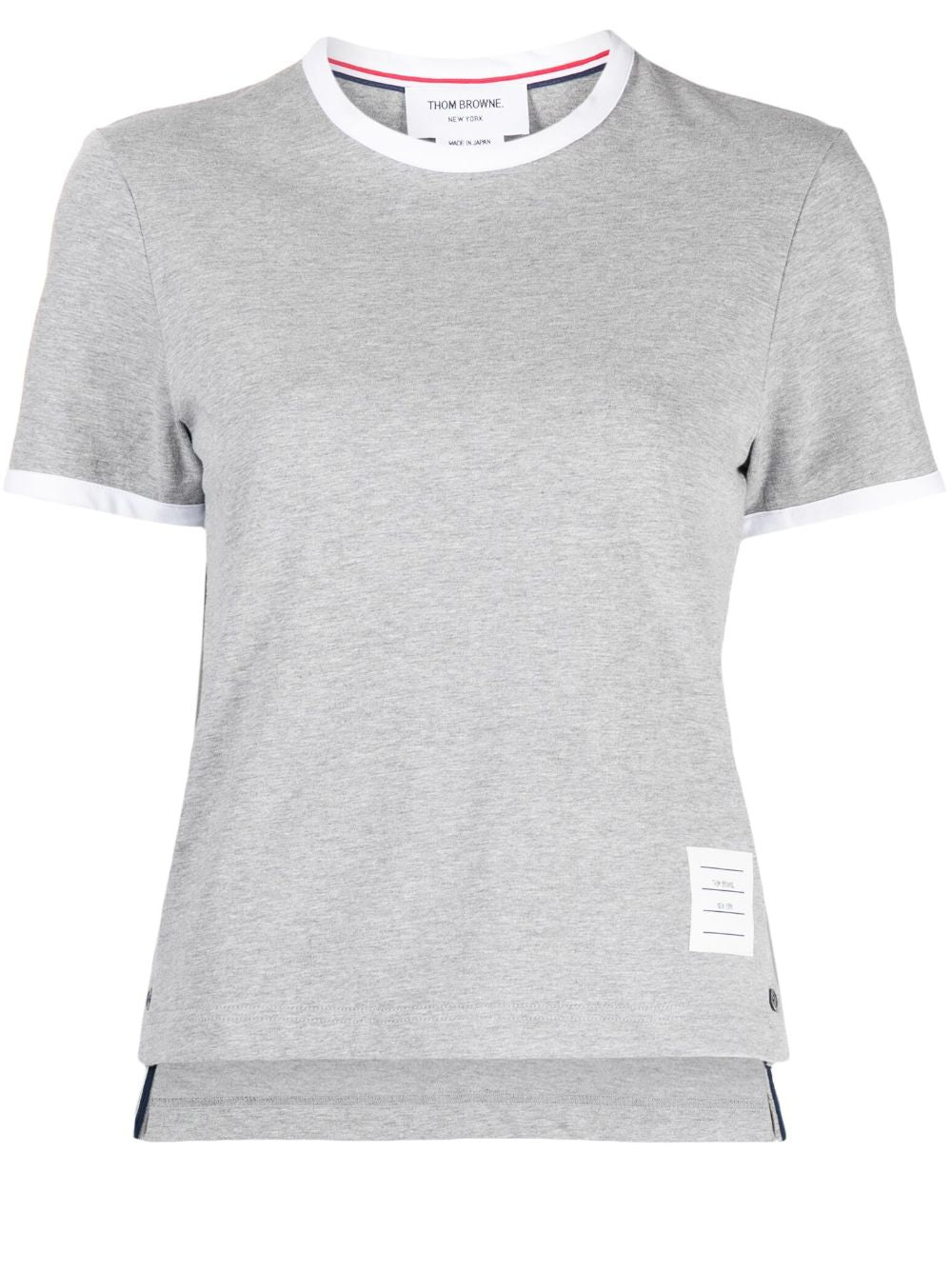 Thom Browne T-Shirts And Polos Grey Self: Cotton