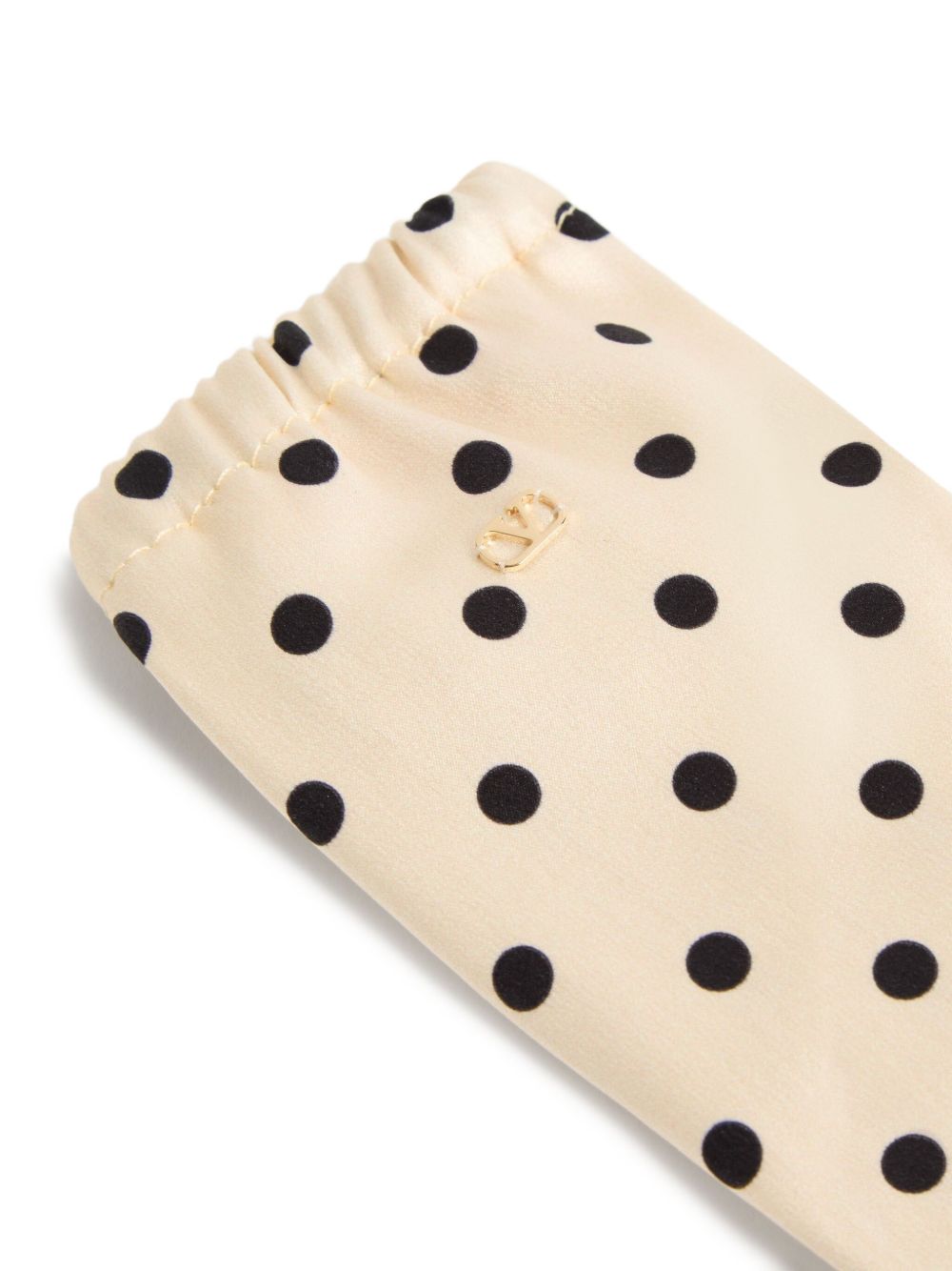 Valentino Garavani Gloves Beige Silk