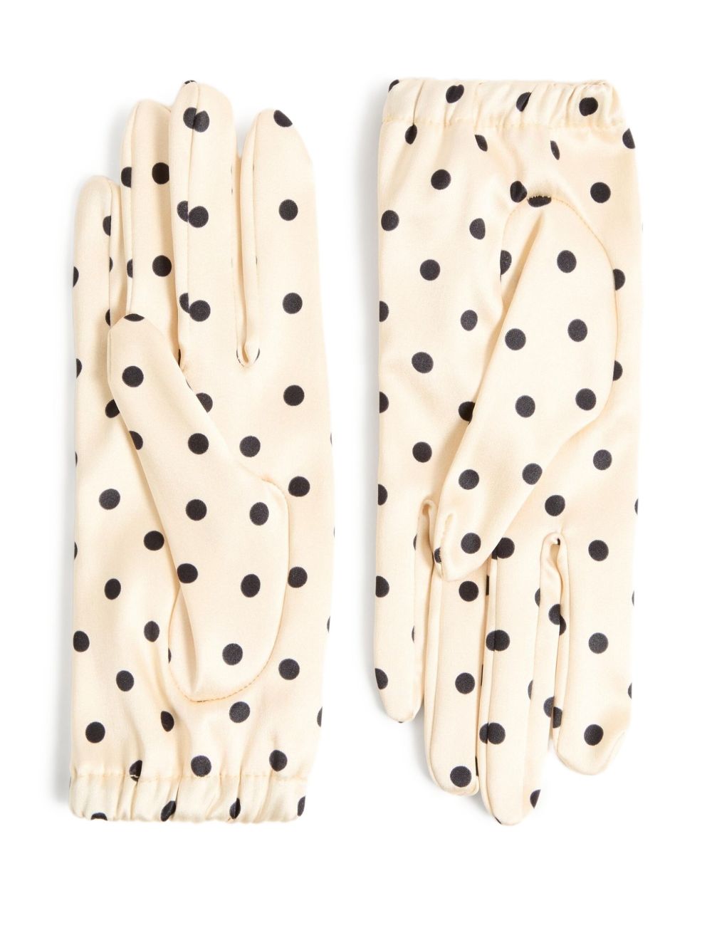 Valentino Garavani Gloves Beige Silk