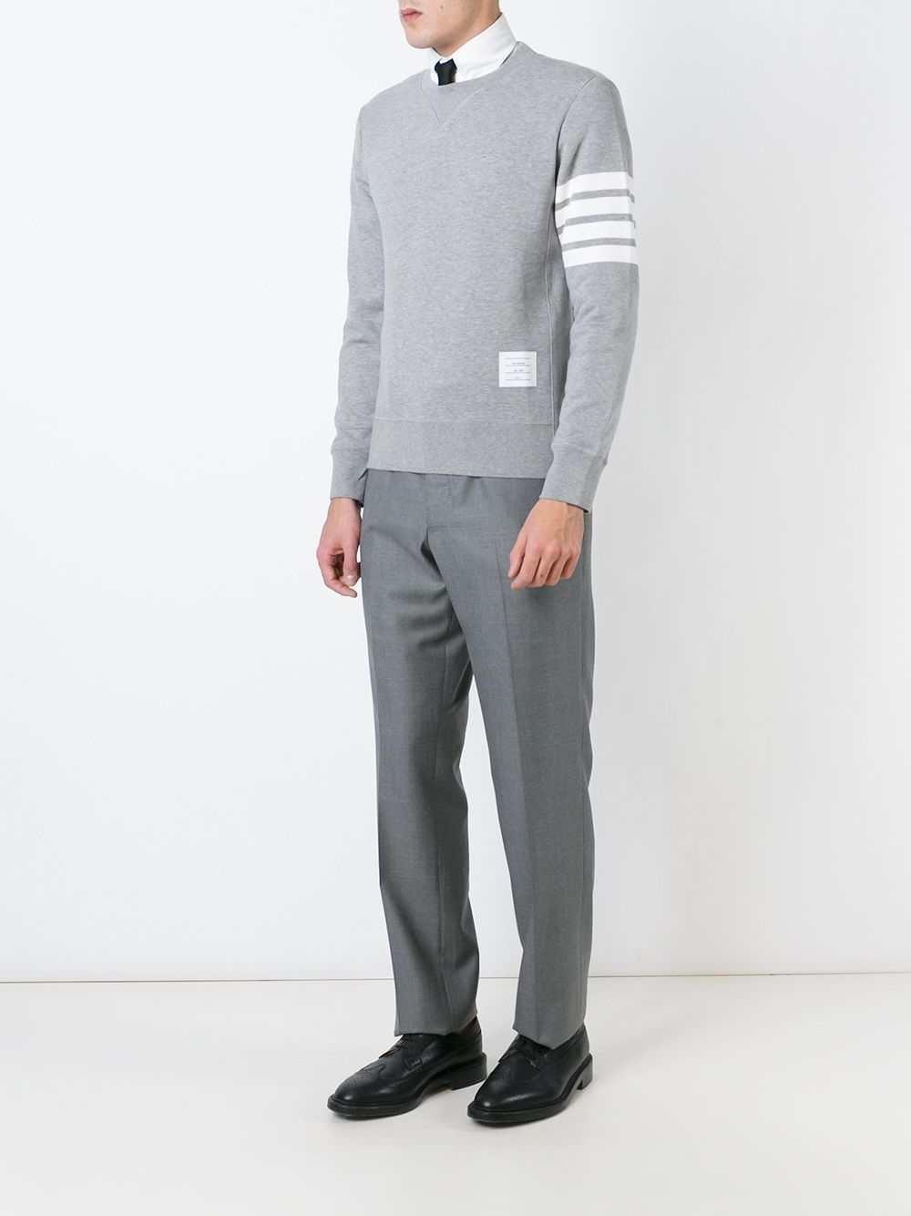 Thom Browne Sweaters Grey Self: Cotton
