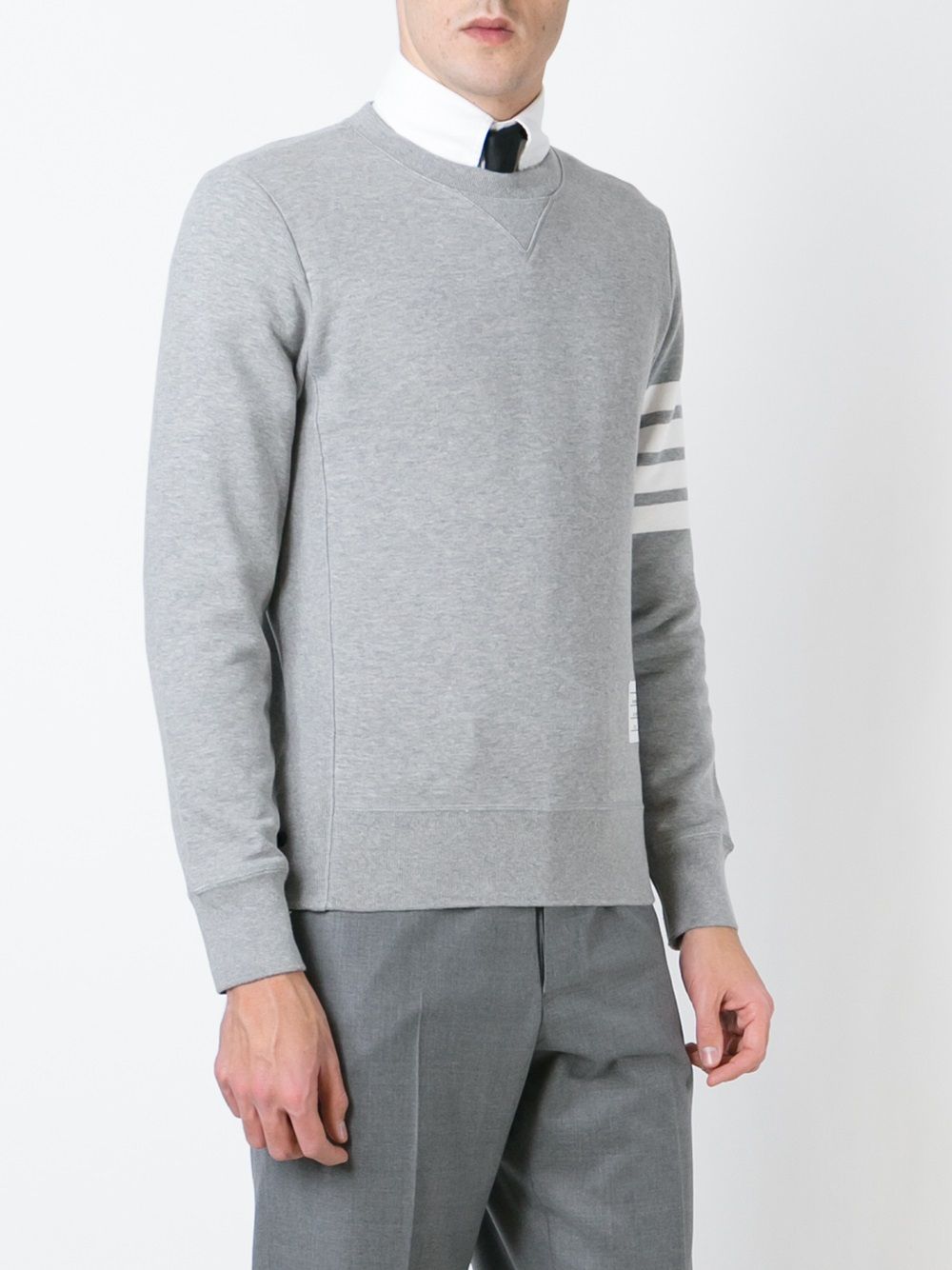 Thom Browne Sweaters Grey Self: Cotton