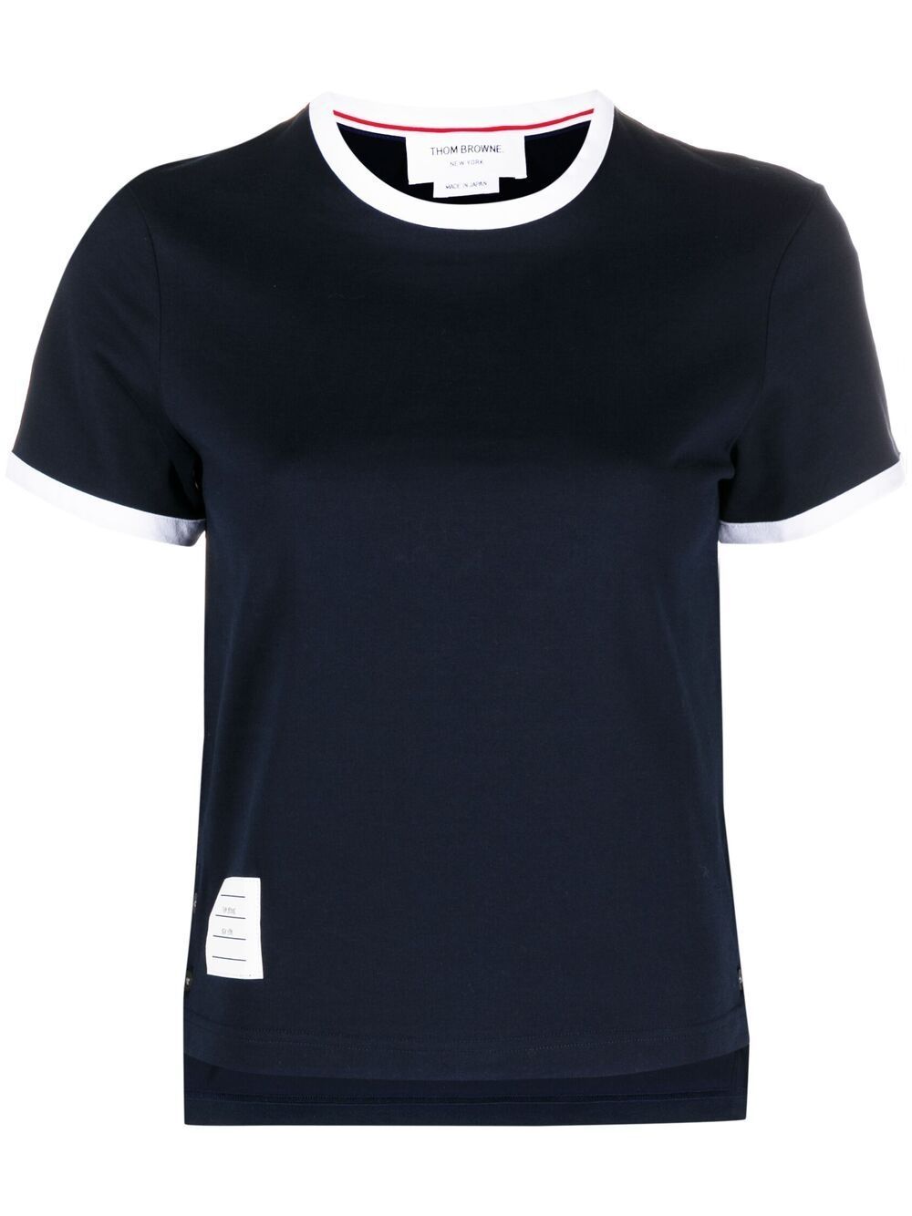 Thom Browne T-Shirts And Polos Blue Self: Cotton
