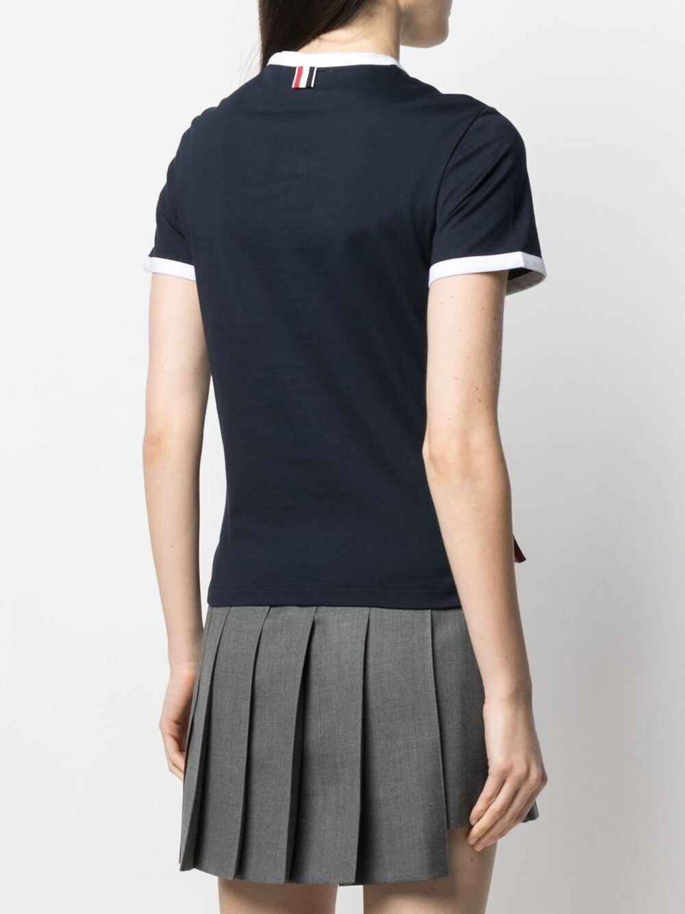 Thom Browne T-Shirts And Polos Blue Self: Cotton