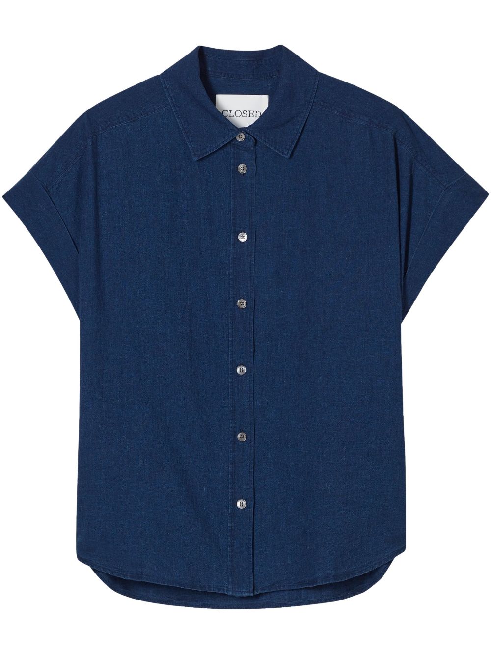 Closed Shirts Blue Linen Cotton
