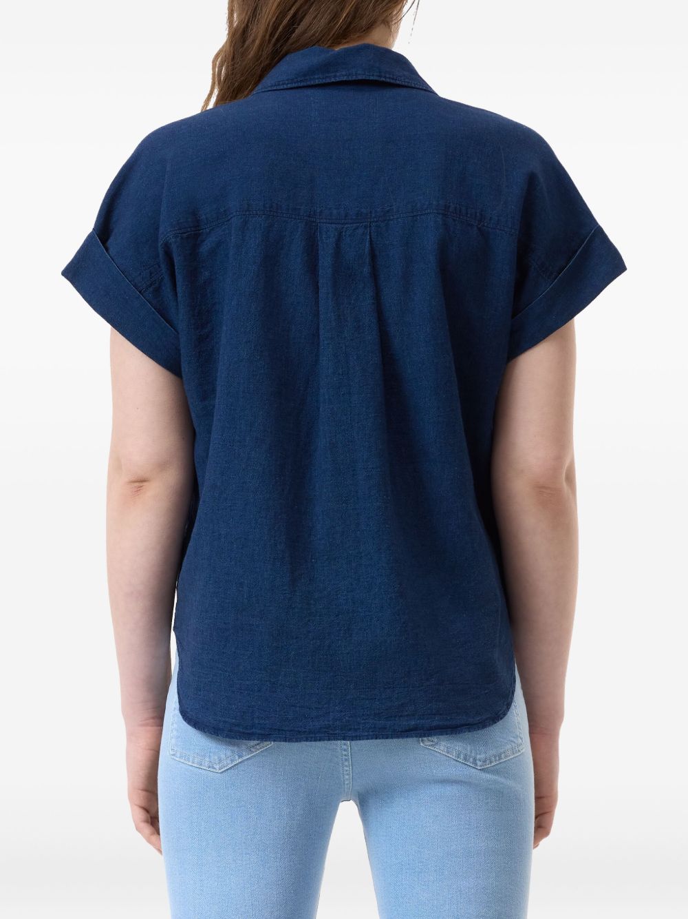 Closed Shirts Blue Linen Cotton