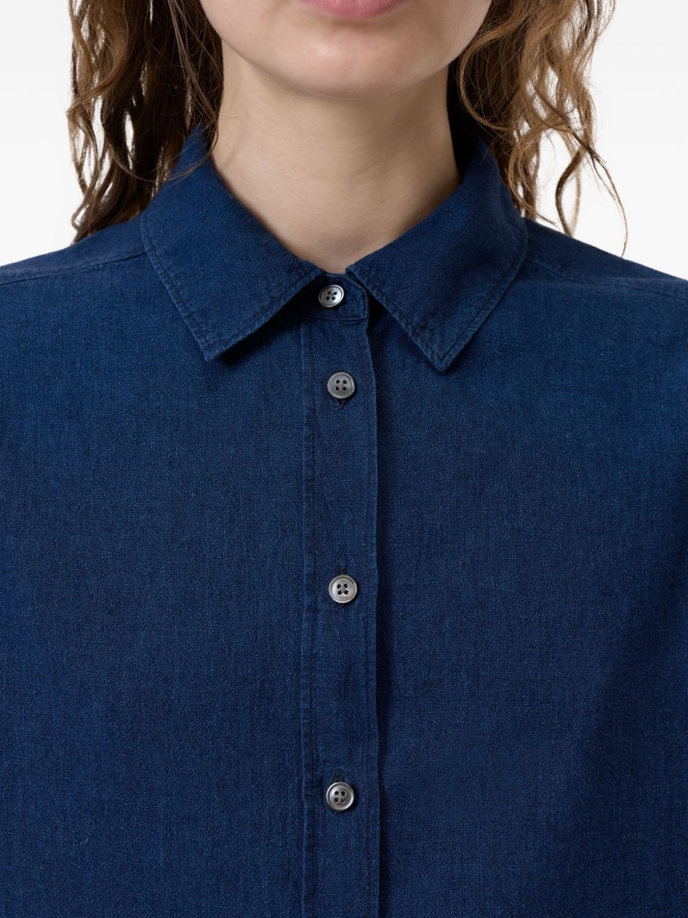 Closed Shirts Blue Linen Cotton