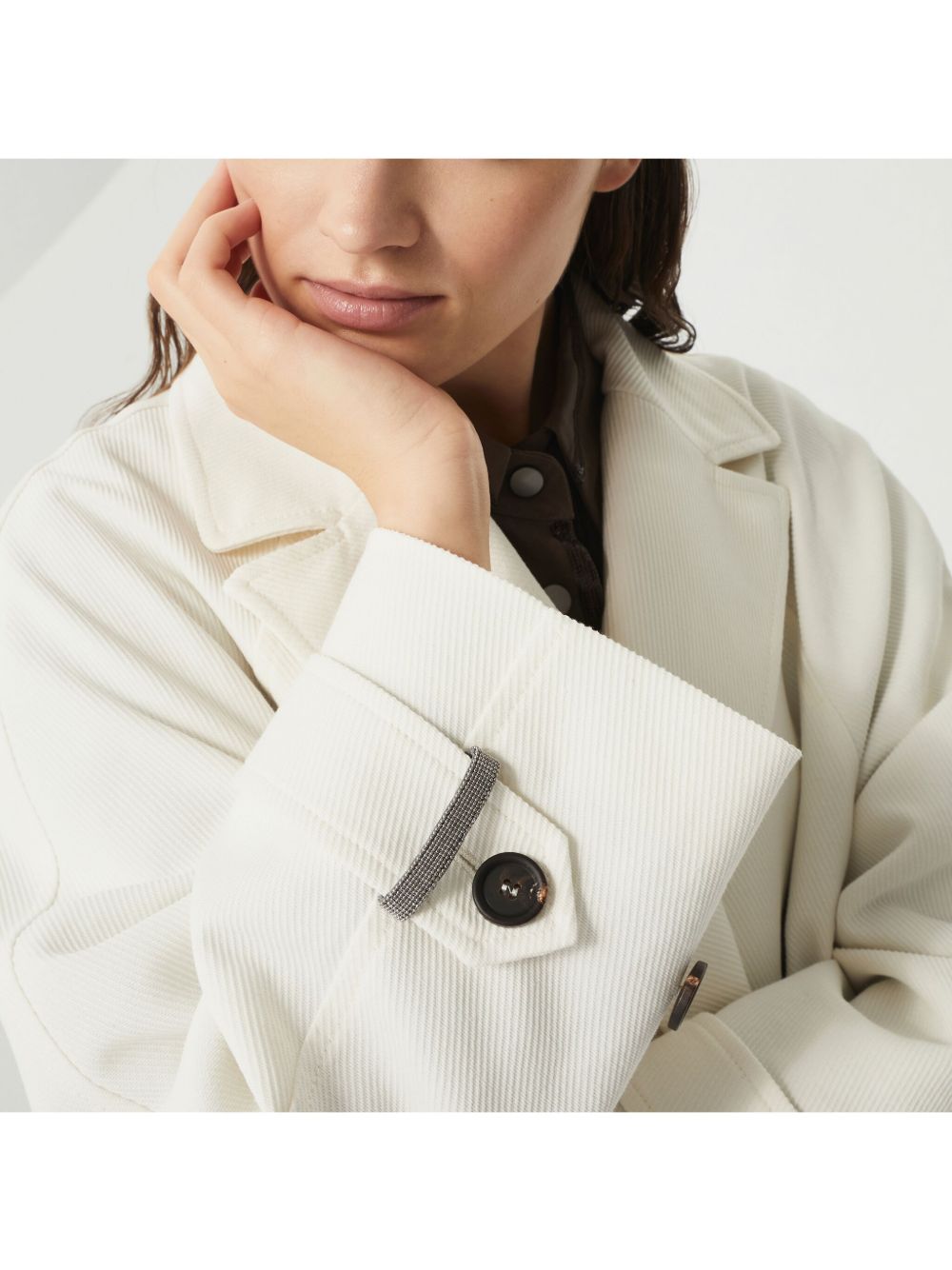 Brunello Cucinelli Jackets Panna Cotton Linen