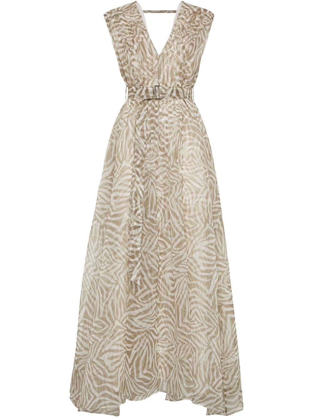Brunello Cucinelli Dresses Kaki Silk