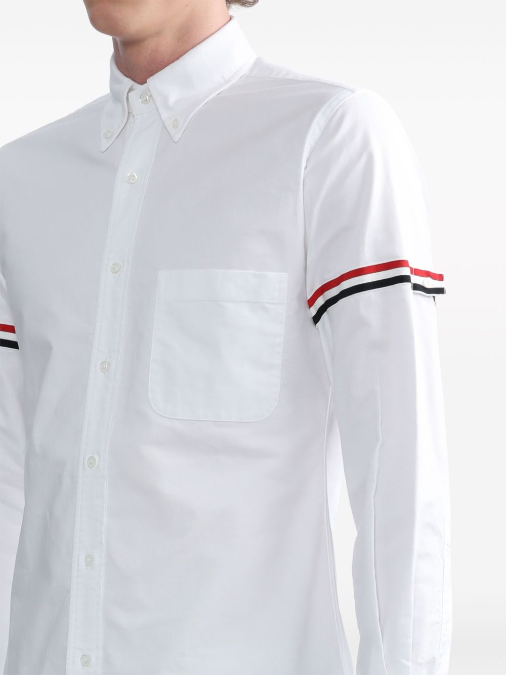 Thom Browne Shirts Bianco Self: Cotton