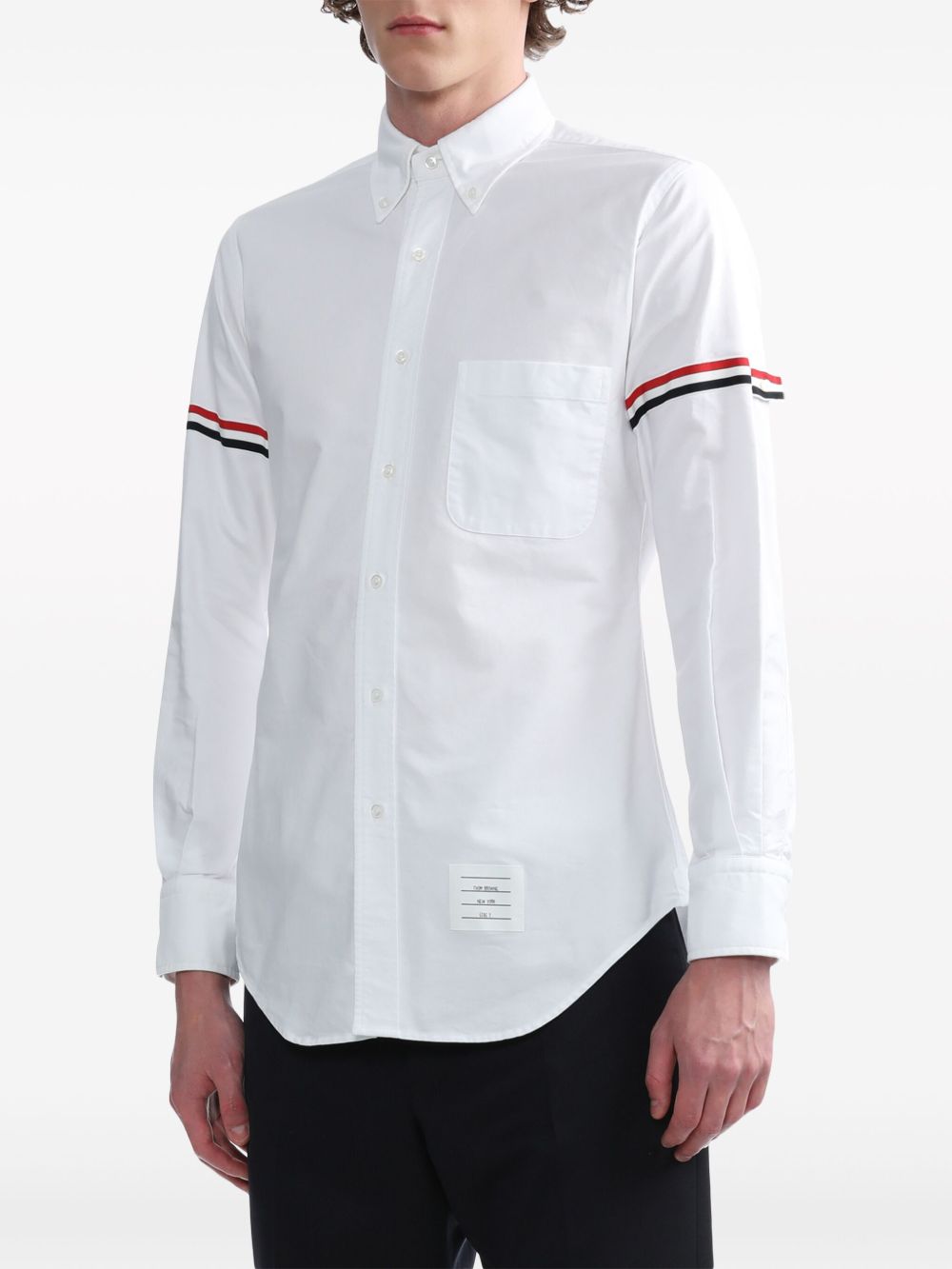 Thom Browne Shirts Bianco Self: Cotton