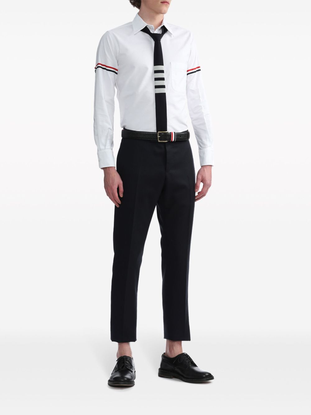 Thom Browne Shirts Bianco Self: Cotton