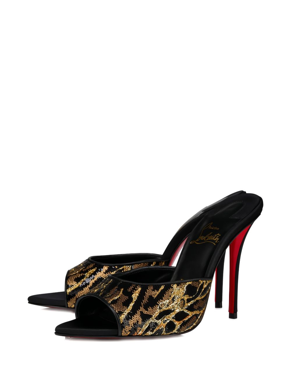 Christian Louboutin Sandals Black Satin
