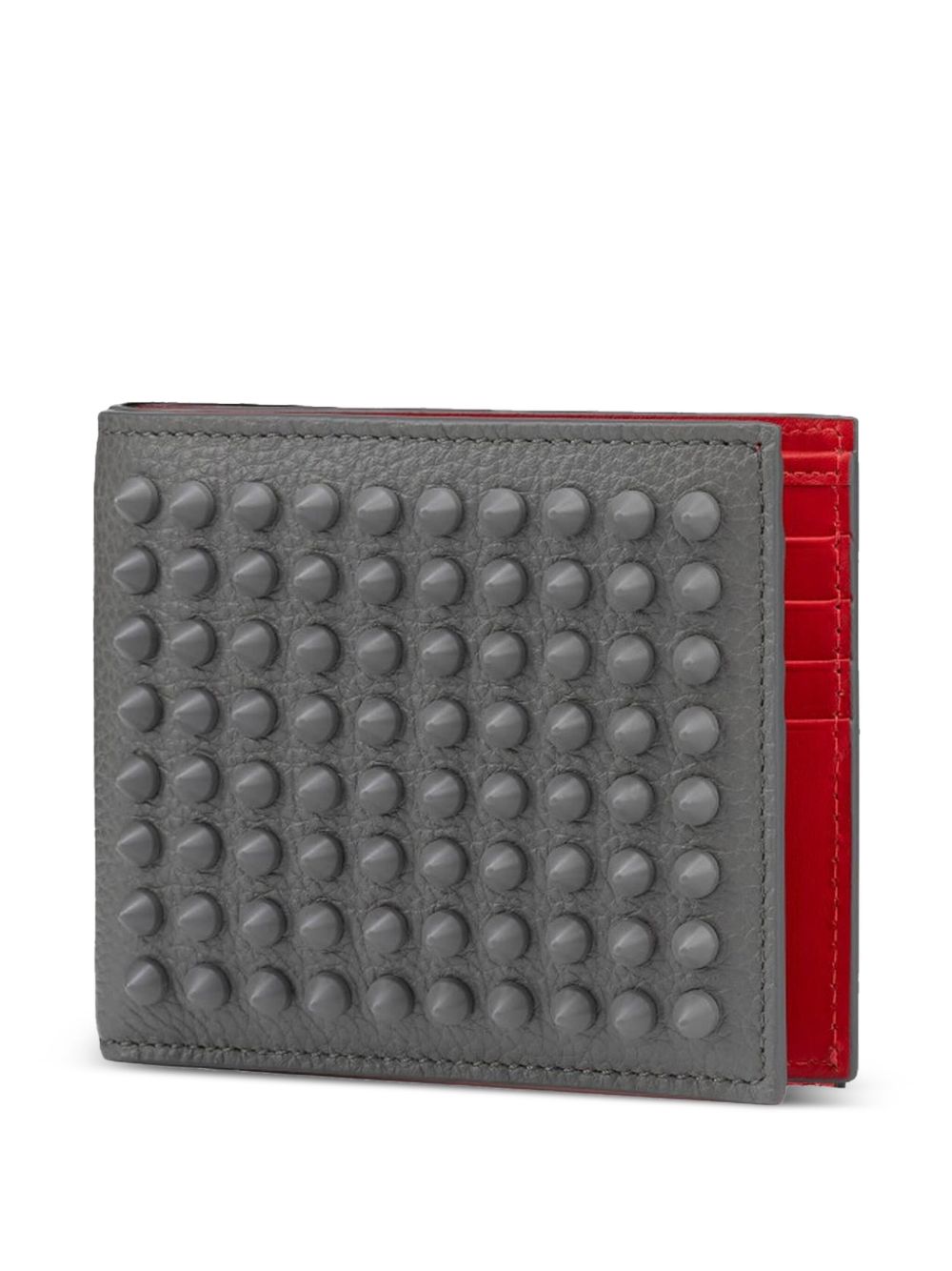 Christian Louboutin Wallets Grey Calf Leather