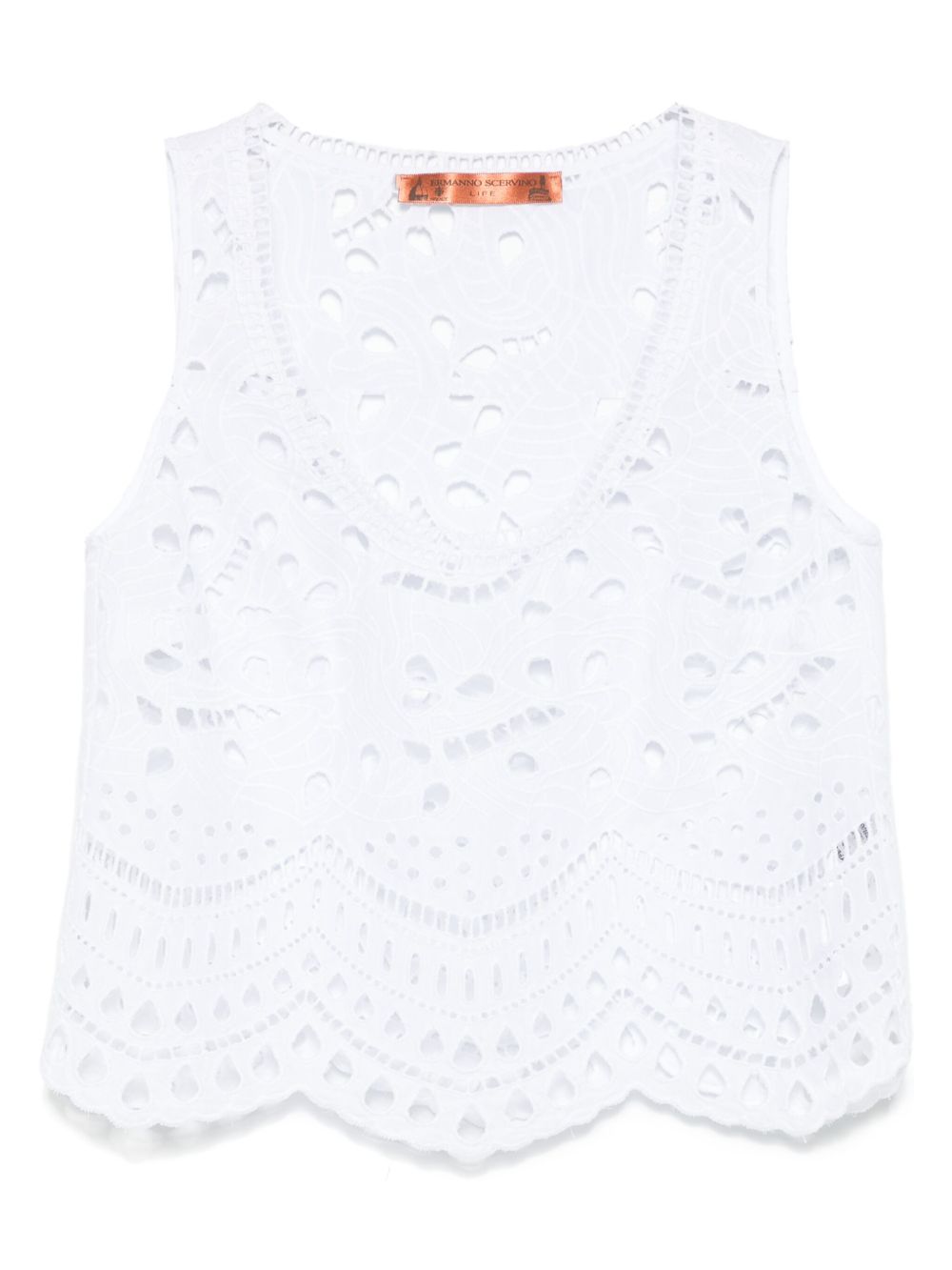 Ermanno Scervino Top White Cotton