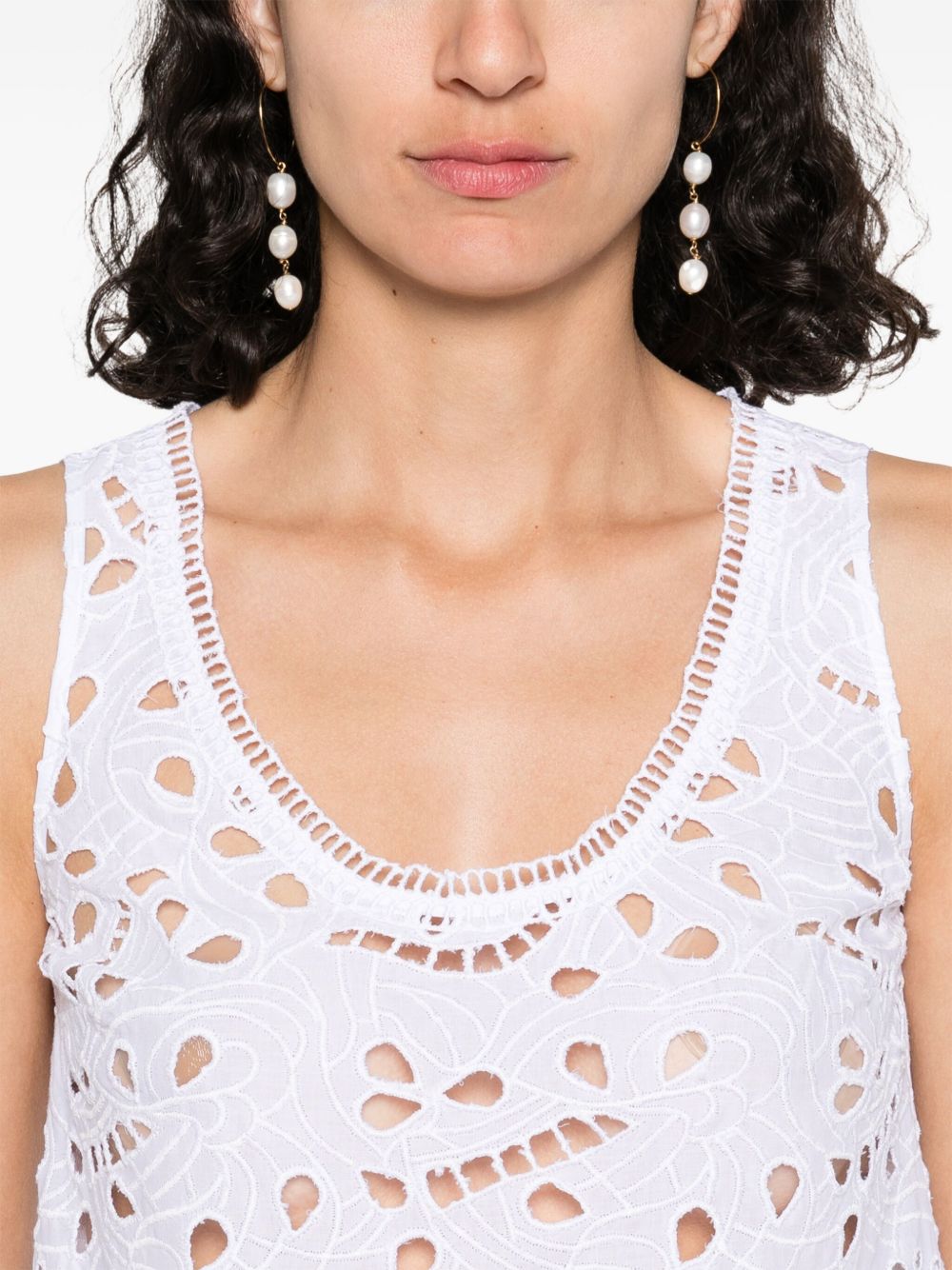 Ermanno Scervino Top White Cotton
