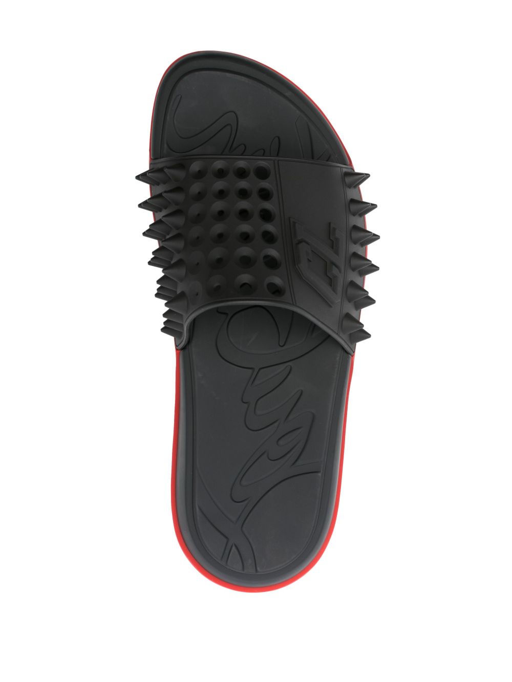 Christian Louboutin Sandals Black Rubber